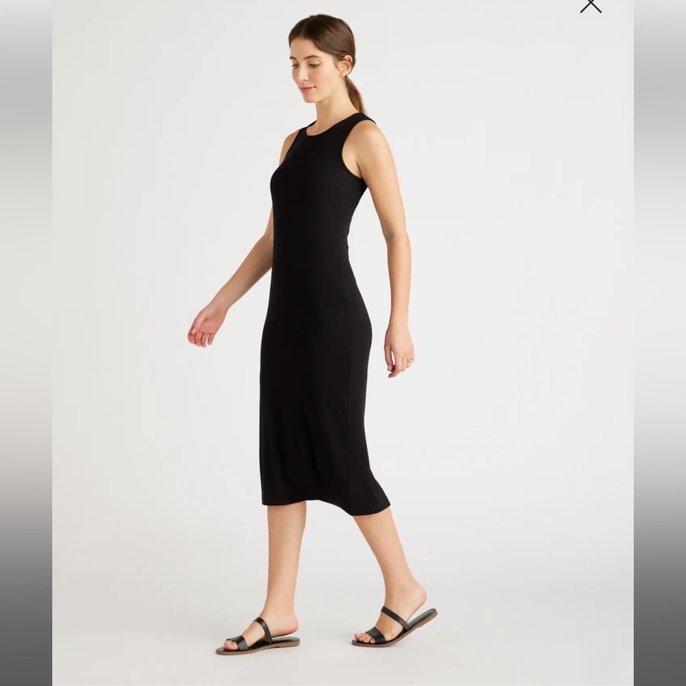 NWT Tencel Rib Knit Sleeveless Dress